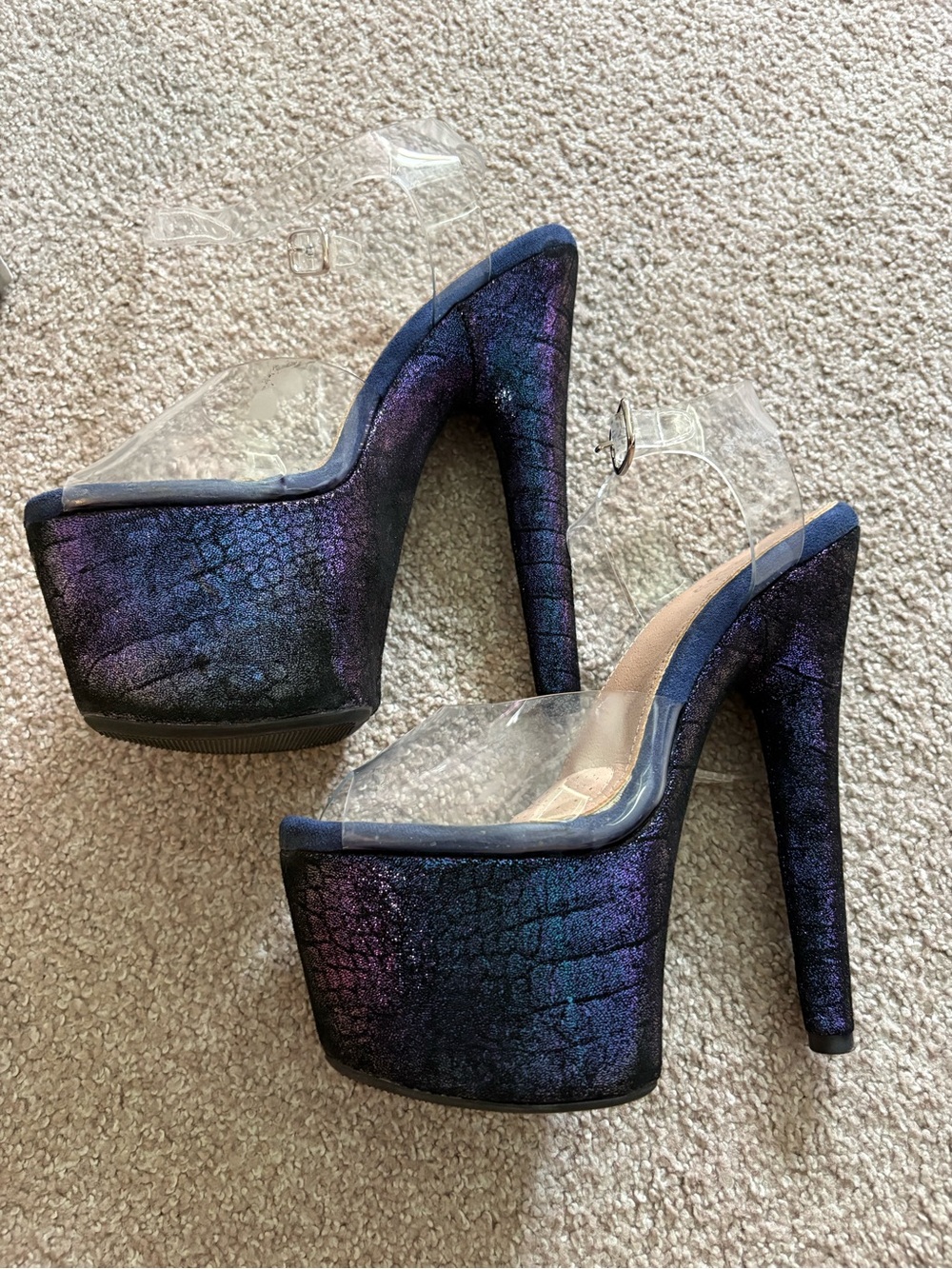 hella heels midnight mermaid 7”